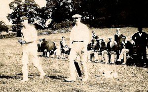 Cricket at Heath End in 1930s