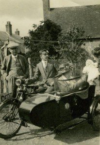 Robert & Marie Budd with new granddaughter at rear of Old Nursery 1923