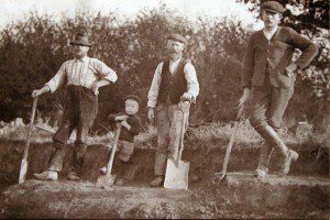 The Spooners digging clay at Lodsworth Common Brickyard