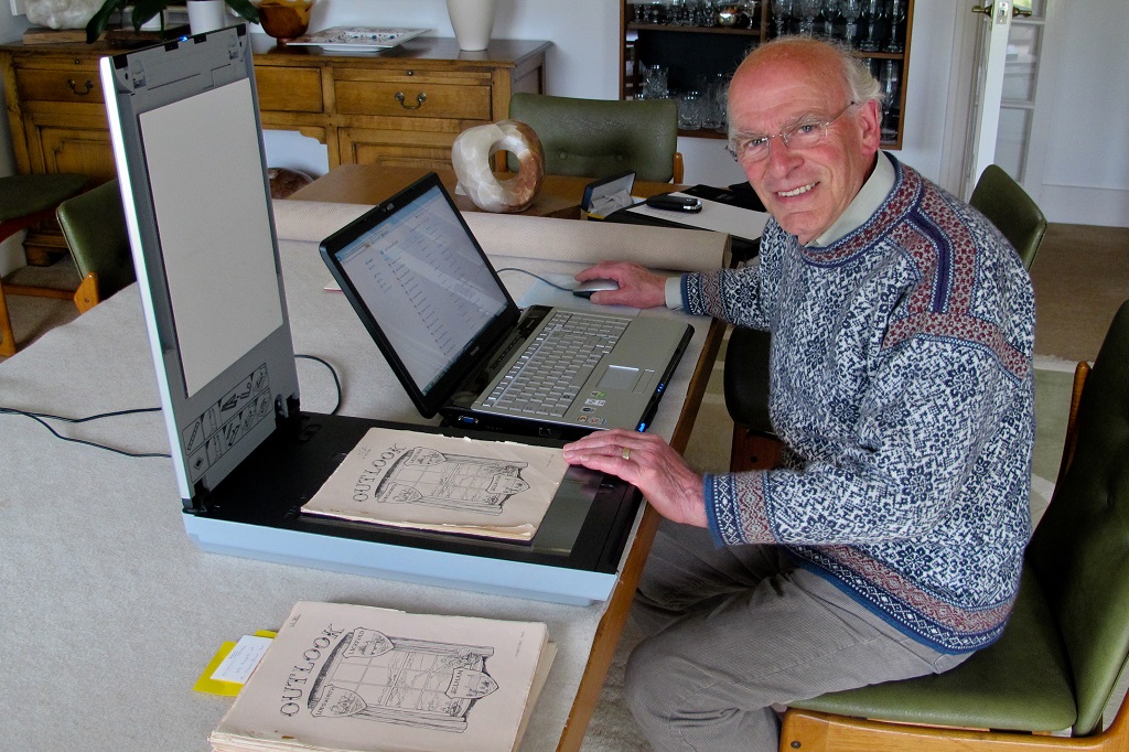 Tony Brooks scanning old editions of Outlook